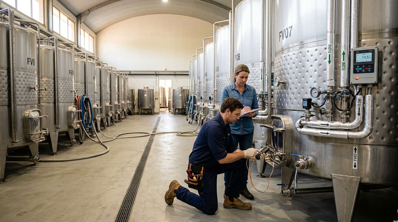 Fermentation Temperature Control for Wineries